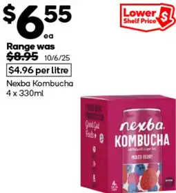 Woolworths Nexba Kombucha offer