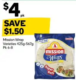 Woolworths Mission Wrap Varieties offer