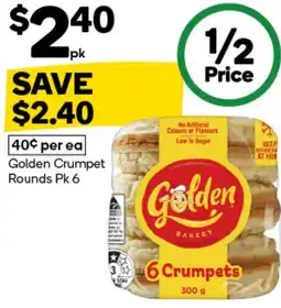 Woolworths Golden Crumpet Rounds offer
