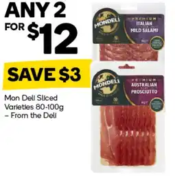 Woolworths Mon Deli Sliced Varieties offer