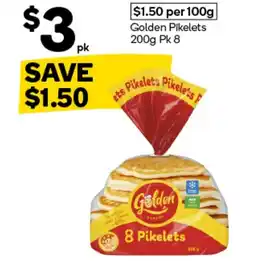 Woolworths Golden Pikelets offer