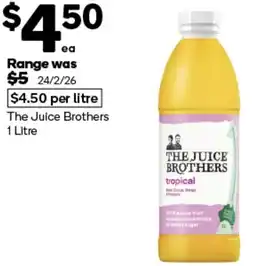 Woolworths The Juice Brothers offer