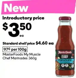 Woolworths MasterFoods My Muscle Chef Marinades offer