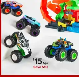 Target Hot Wheels Monster Trucks 4 Pack Assorted offer