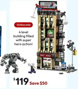 Target Lego super heroes marvel spider man vs mysterio the daily bugle 76342 offer