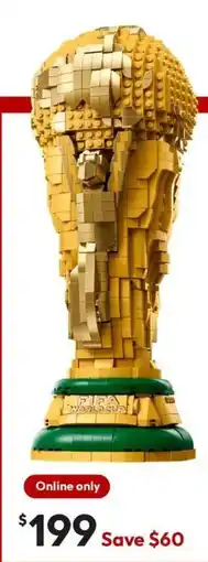 Target Lego editions football fifa world cup official trophy 43020 offer