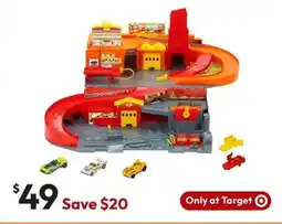 Target Mattel Hot Wheels Hot Ones Sto & Go Playset offer