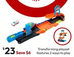 Target Mattel Hot Wheels City Transforming Stunt Garage Playset offer