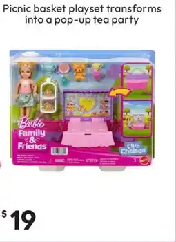 Target Barbie Family & Friends Club Chelsea Tea Party Picnic Playset offer
