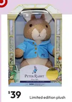 Target Peter Rabbit Limited Edition Plush Toy offer