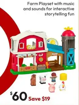 Target Mattel Fisher Price Little People Caring Fun Animal Farm Playset offer