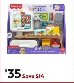 Target Mattel Fisher Price Laugh & Learn Count & Shop Cash Register offer
