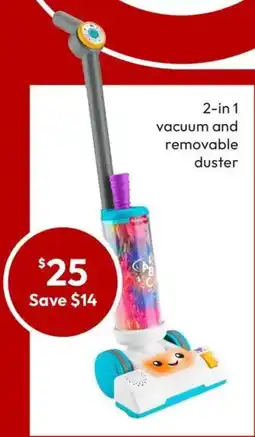 Target Fisher Price Laugh and Learn 2 in 1 Vacuum offer