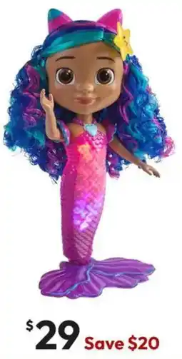 Target Gabbys Dollhouse The Movie Sing & Shine Mermaid Gabby Waterproof Mermaid Doll offer