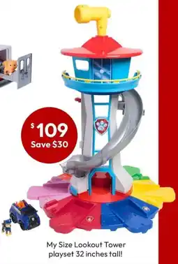 Target Paw Patrol My Size Lookout Tower Toy offer