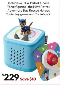 Target Tonies paw patrol toniebox 2 full play set sky blue offer