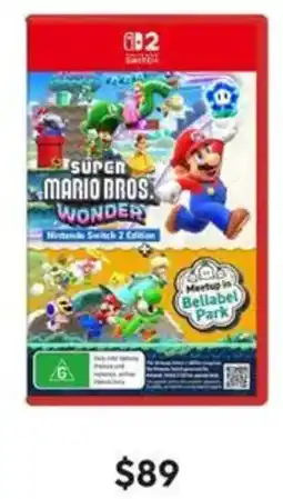 Target Super Mario Bros Wonder Nintendo Switch 2 Edition Meetup in Bellabel offer