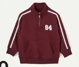 Target Australian Cotton Blend 1/4 Zip Sweat Top Port Royal Burgundy offer