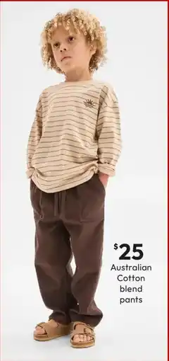Target Australian Cotton Blend Everyday Pants Brown offer