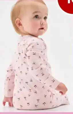 Target Baby Organic Cotton Zip Front Footless Coverall Bows Pink offer