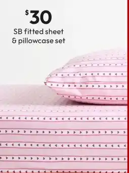 Target Australian Cotton Stripe Heart Kids Fitted Sheet offer