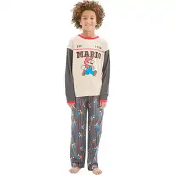 Target Super Mario Australian Cotton Older Boys Knit/Flannel Pyjama Set offer