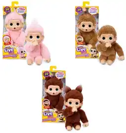 Kmart Little Live Pets My Baby Monkey Minis - Assorted offer