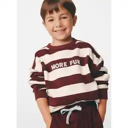 Target Australian Cotton Blend Striped Sweat Top - Port offer