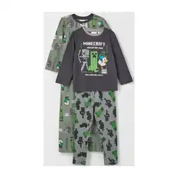 Target Minecraft Australian Cotton Younger Boys Knit Pyjama Set offer