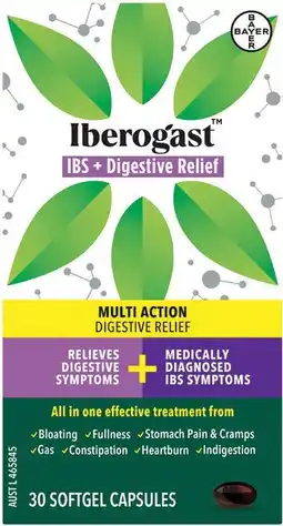 Pharmacist Advice Iberogast IBS + Digestive Relief 30 Softgel Capsules offer