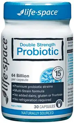 Pharmacist Advice Life-Space Double Strength Probiotic 30 Capsules offer