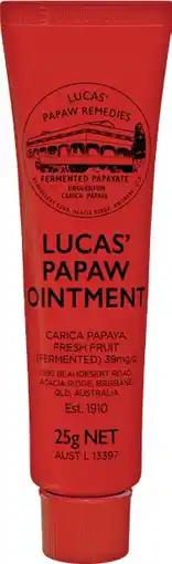Pharmacist Advice Lucas' Papaw Ointment offer