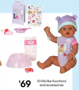 Target 10 life like functions and accessories offer