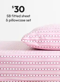 Target SB fitted sheet & pillowcase set offer