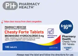Pharmacist Advice Pharmacy Health Chesty Forte offer