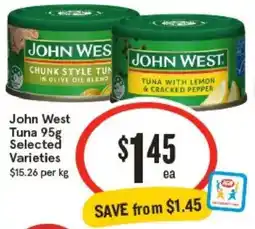 IGA John West Tuna offer