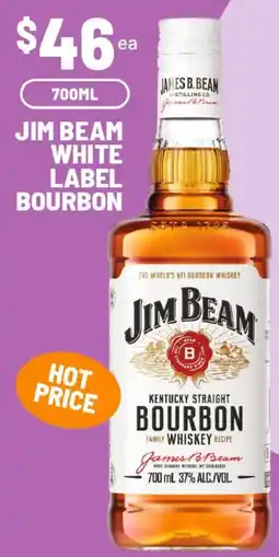 IGA Jim beam white label bourbon offer