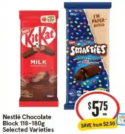 IGA Nestlé Chocolate Block offer