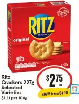IGA Ritz Crackers offer
