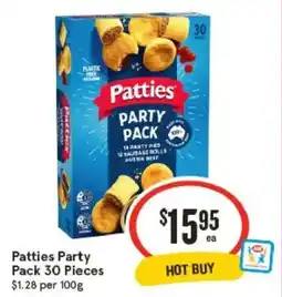 IGA Patties Party Pack offer