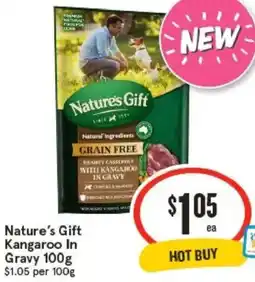 IGA Natures Gift Kangaroo In Gravy offer