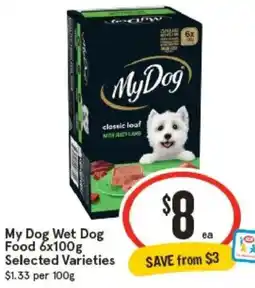 IGA My Dog Wet Dog Food offer