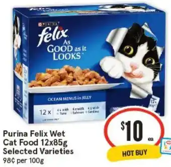 IGA Purina Felix Wet Cat Food offer