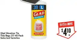 IGA Glad Wavetop Tie Tidy Bags offer