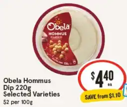 IGA Obela Hommus Dip offer