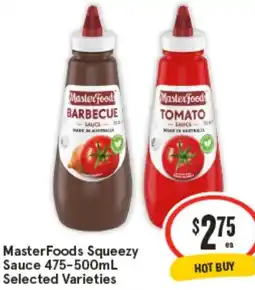 IGA MasterFoods Squeezy Sauce offer