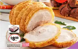 IGA Australian Boned and Rolled Pork Leg Roast offer