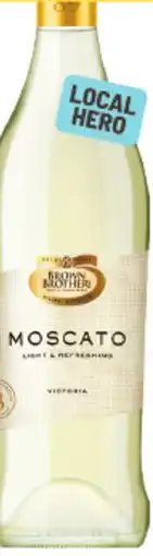 IGA Brown Brothers Moscato Range incl Fruity Reds offer