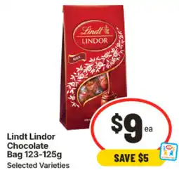 IGA Lindt Lindor Chocolate Bag offer