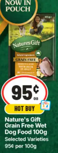 IGA Natures Gift Grain Free Wet Dog Food offer